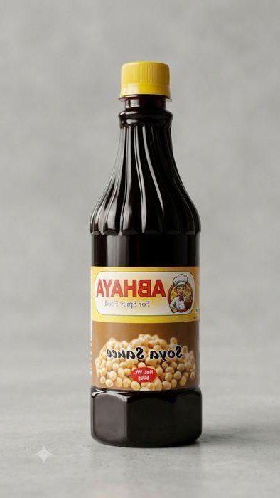 Abhaya Sauces Soya Sauce 600 g, reverse view